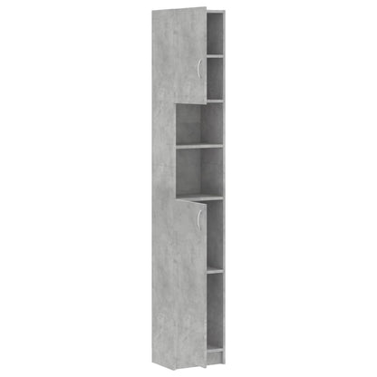 Mobile da Bagno Grigio Cemento 32x25,5x190 cm Legno Ingegnerizzato | homemem39
