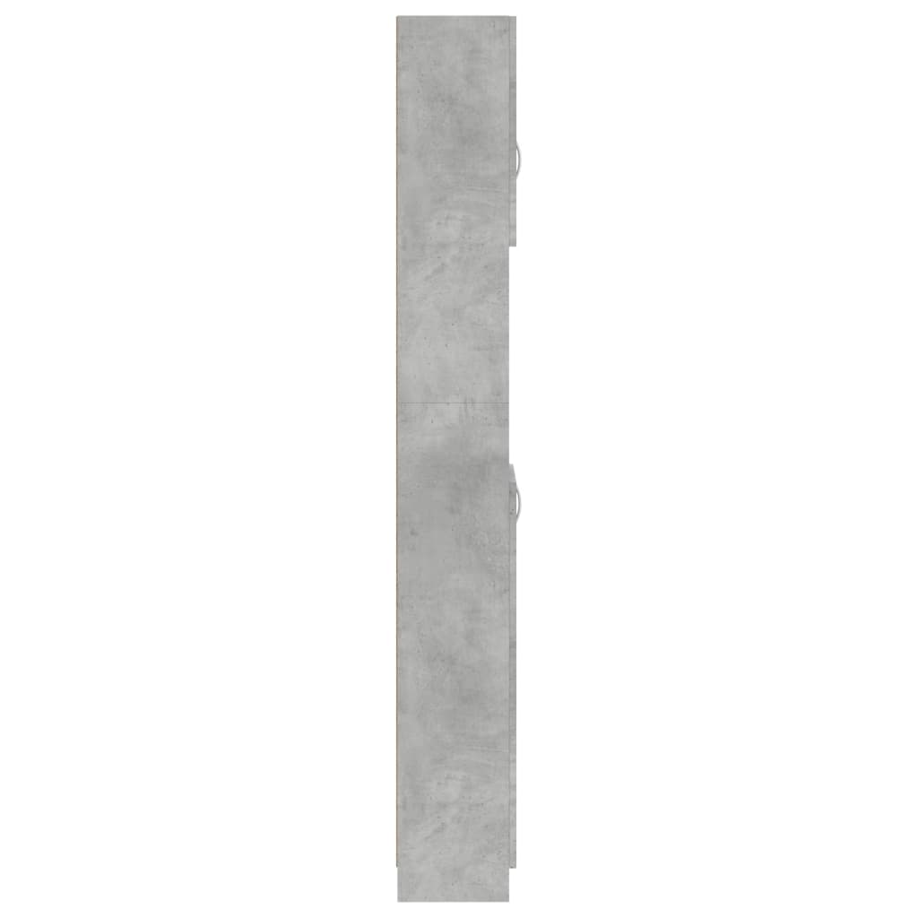 Mobile da Bagno Grigio Cemento 32x25,5x190 cm Legno Ingegnerizzato | homemem39