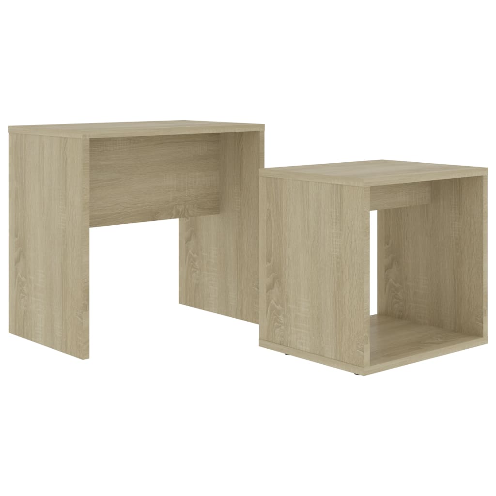 Set Tavolini Salotto Rovere Sonoma 48x30x45cm Legno Multistrato | homemem39