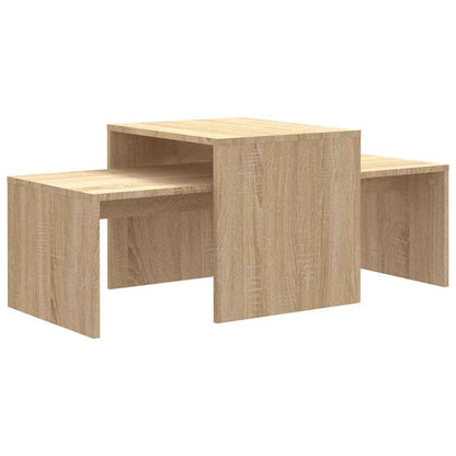 Set Tavolini Salotto Rovere Sonoma 100x48x40 cm Multistrato | homemem39