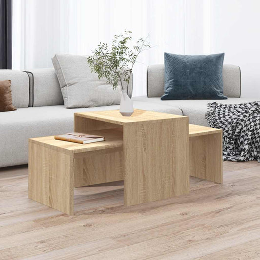 Set Tavolini Salotto Rovere Sonoma 100x48x40 cm Multistrato | homemem39