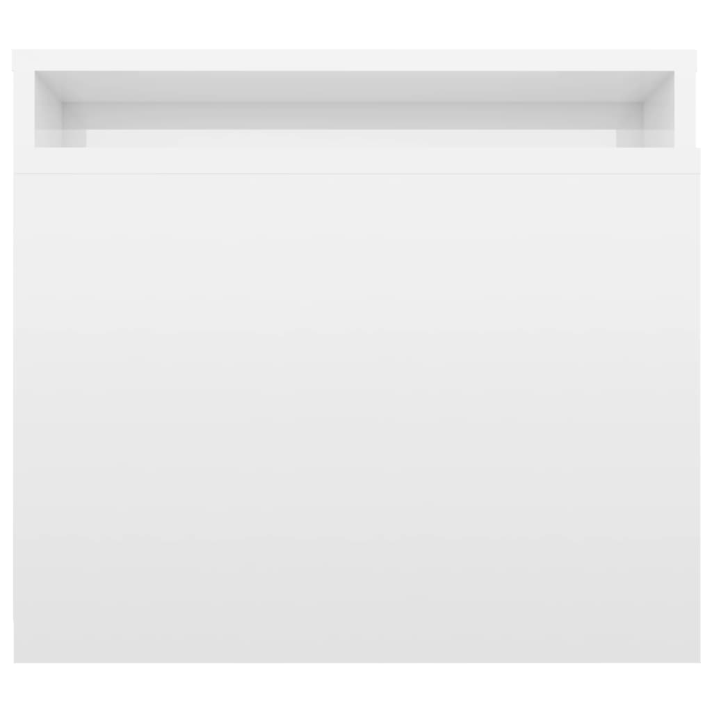 Set Tavolini da Salotto Bianco Lucido 100x48x40 cm Multistrato | homemem39