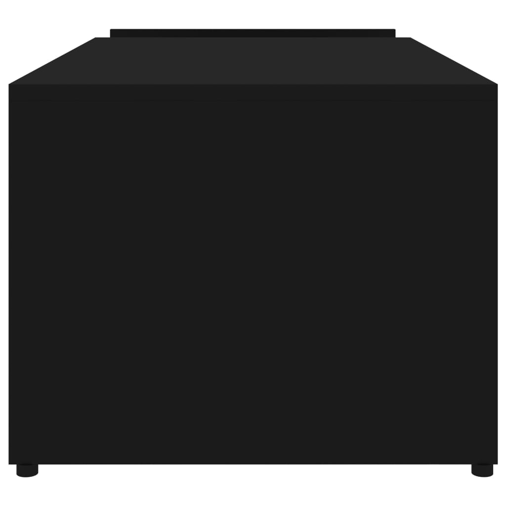 Tavolino da Salotto Nero 90x45x35 cm in Legno Multistrato | homemem39