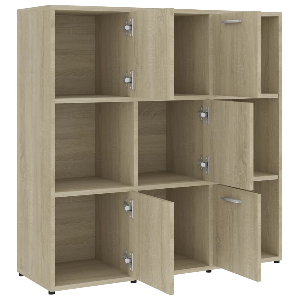 Libreria Rovere Sonoma 90x30x90 cm in Legno Multistrato | homemem39