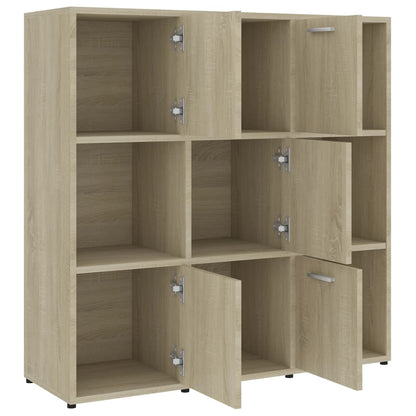 Libreria Rovere Sonoma 90x30x90 cm in Legno Multistrato | homemem39