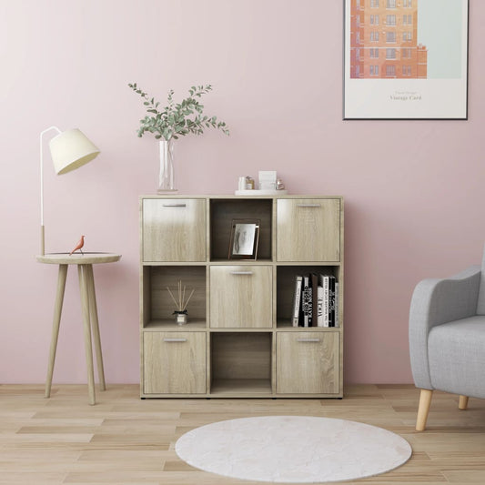 Libreria Rovere Sonoma 90x30x90 cm in Legno Multistrato | homemem39
