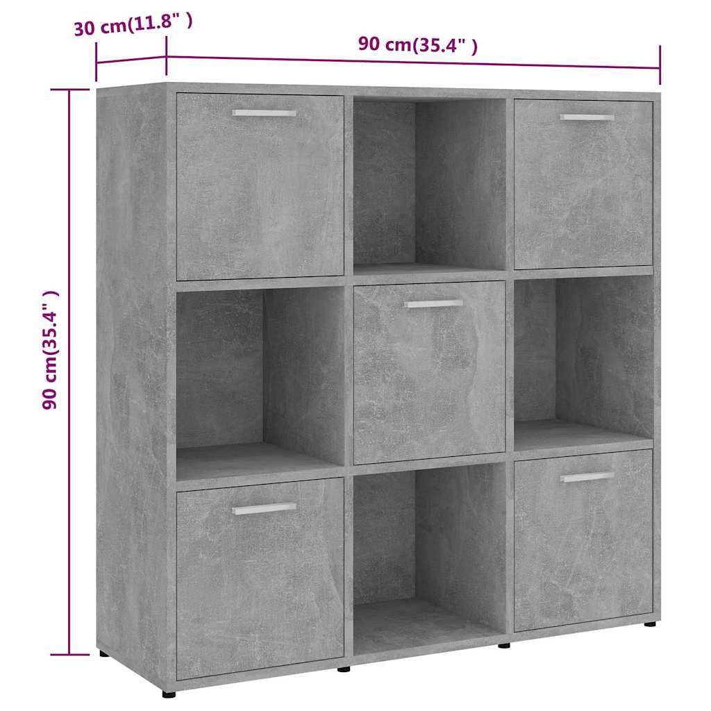 Libreria 90x30x90 cm in legno multistrato