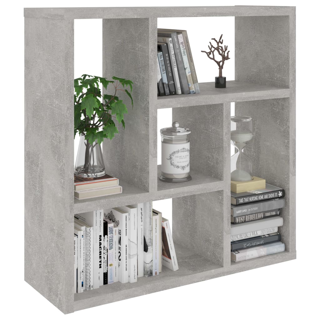 Scaffale a Parete Grigio Cemento 45,1x16x45,1 Legno Multistrato | homemem39