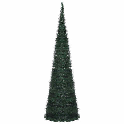 Albero di Natale Artificiale Apribile Preilluminato Verde 150cm