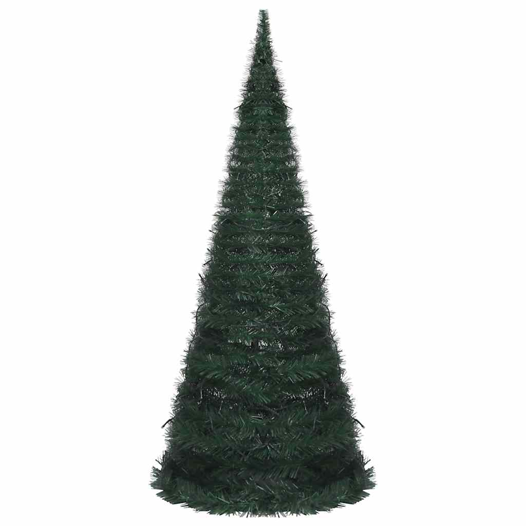 Albero di Natale Artificiale Apribile Preilluminato Verde 210cm