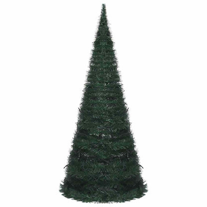 Albero di Natale Artificiale Apribile Preilluminato Verde 210cm