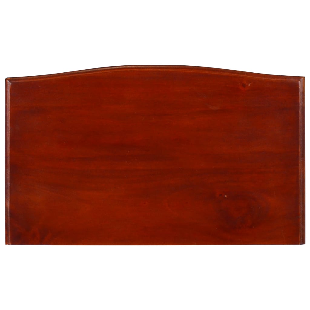 Tavolo Consolle Classico Marrone 50x30x75 cm Massello di Mogano