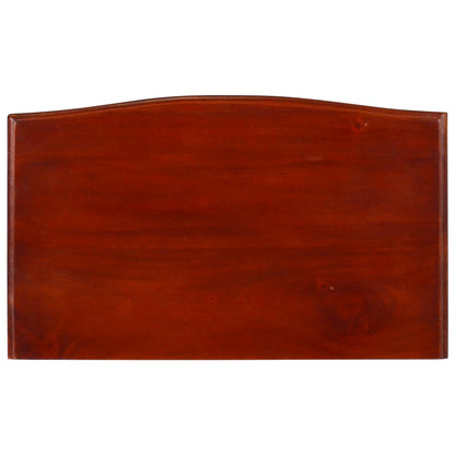 Tavolo Consolle Classico Marrone 50x30x75 cm Massello di Mogano