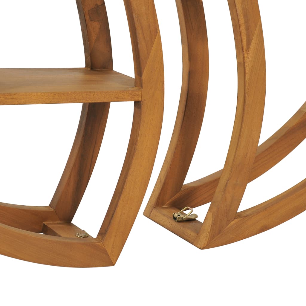 Mensola Yin Yang 100x20x100 cm in Legno Massello di Teak | homemem39