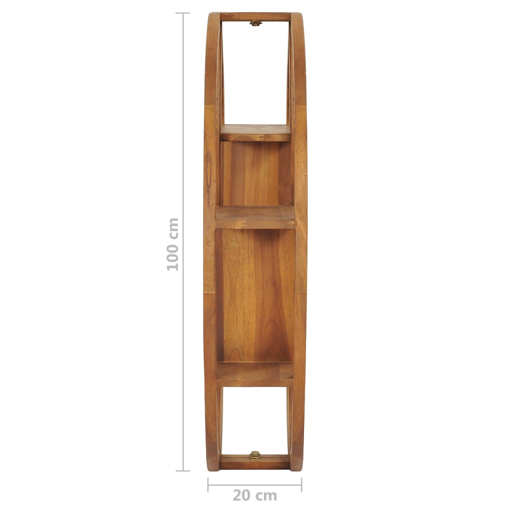 Mensola Yin Yang 100x20x100 cm in Legno Massello di Teak | homemem39