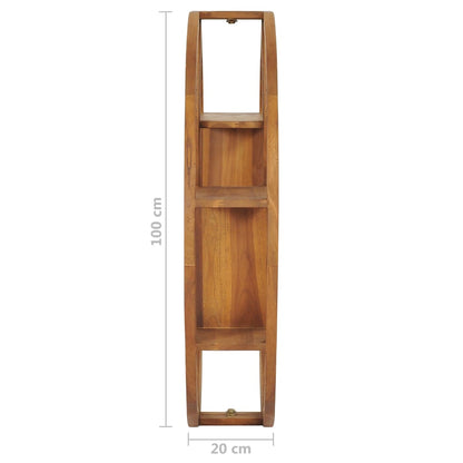 Mensola Yin Yang 100x20x100 cm in Legno Massello di Teak | homemem39