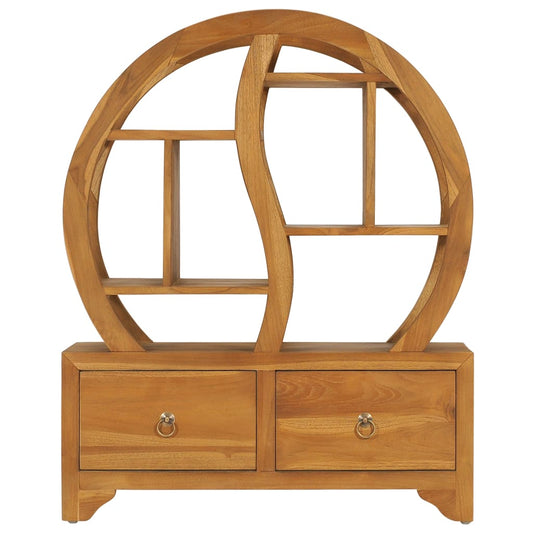 Armadietto con Mensola Yin Yang 68x26x83 cm in Legno di Teak | homemem39
