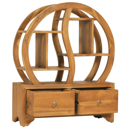 Armadietto con Mensola Yin Yang 68x26x83 cm in Legno di Teak | homemem39