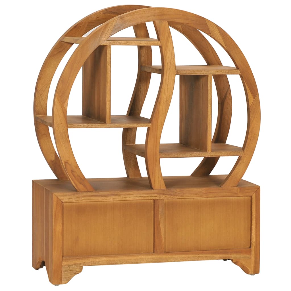 Armadietto con Mensola Yin Yang 68x26x83 cm in Legno di Teak | homemem39