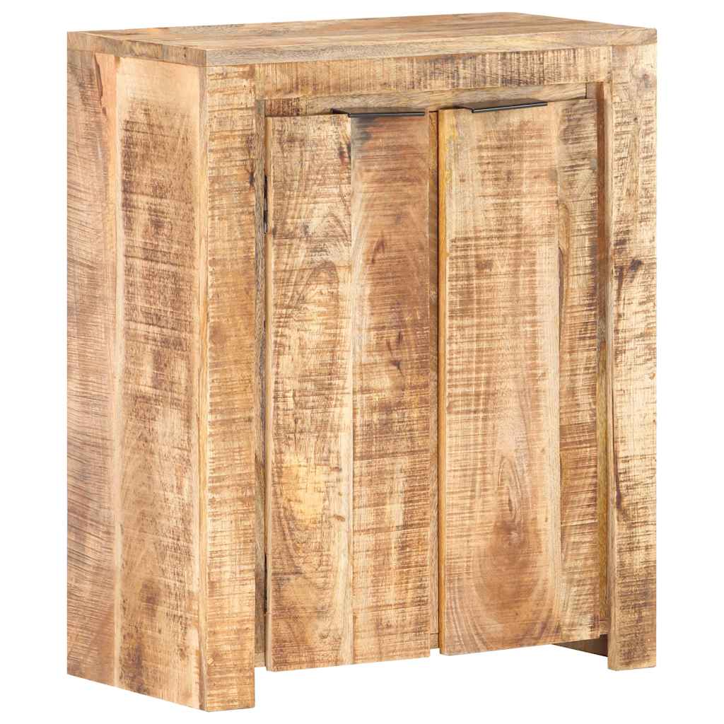 Credenza 59x35x75 cm in Legno Massello di Mango Grezzo