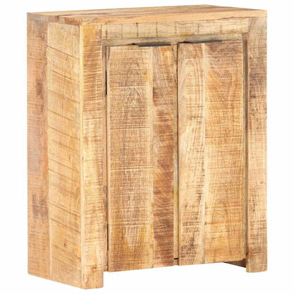Credenza 59x35x75 cm in Legno Massello di Mango Grezzo