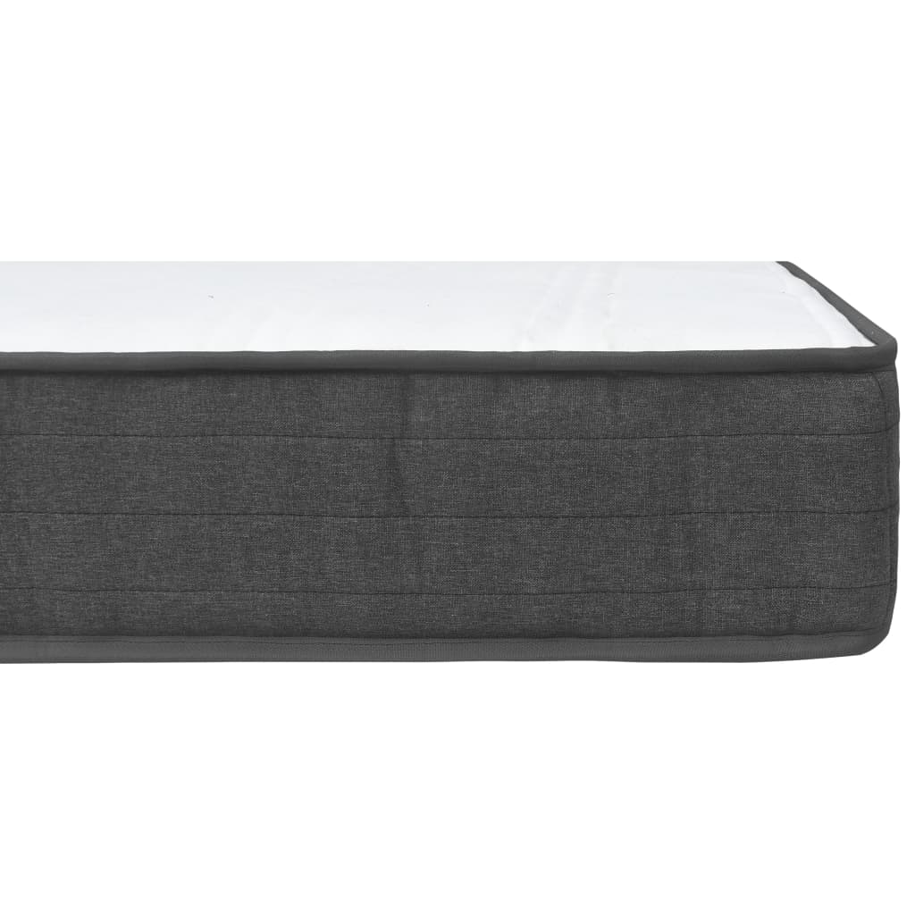 Letto a Molle Grigio Scuro in Tessuto 200x200 cm | homemem39