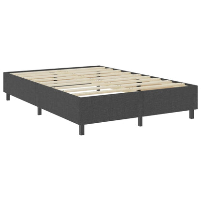 Letto a Molle Grigio Scuro in Tessuto 160x200 cm | homemem39