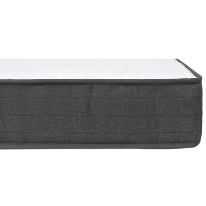 Letto a Molle Grigio Scuro in Tessuto 180x200 cm