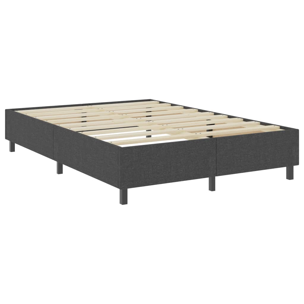 Letto a Molle Grigio Scuro in Tessuto 140x200 cm | homemem39
