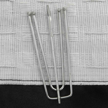 Tende Oscuranti con Ganci Effetto Lino Nereu 290x245 cm | homemem39
