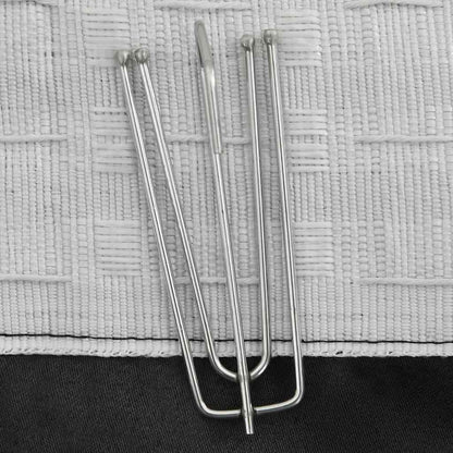 Tende Oscuranti con Ganci Effetto Lino 2 pz Antracite 140x245cm | homemem39