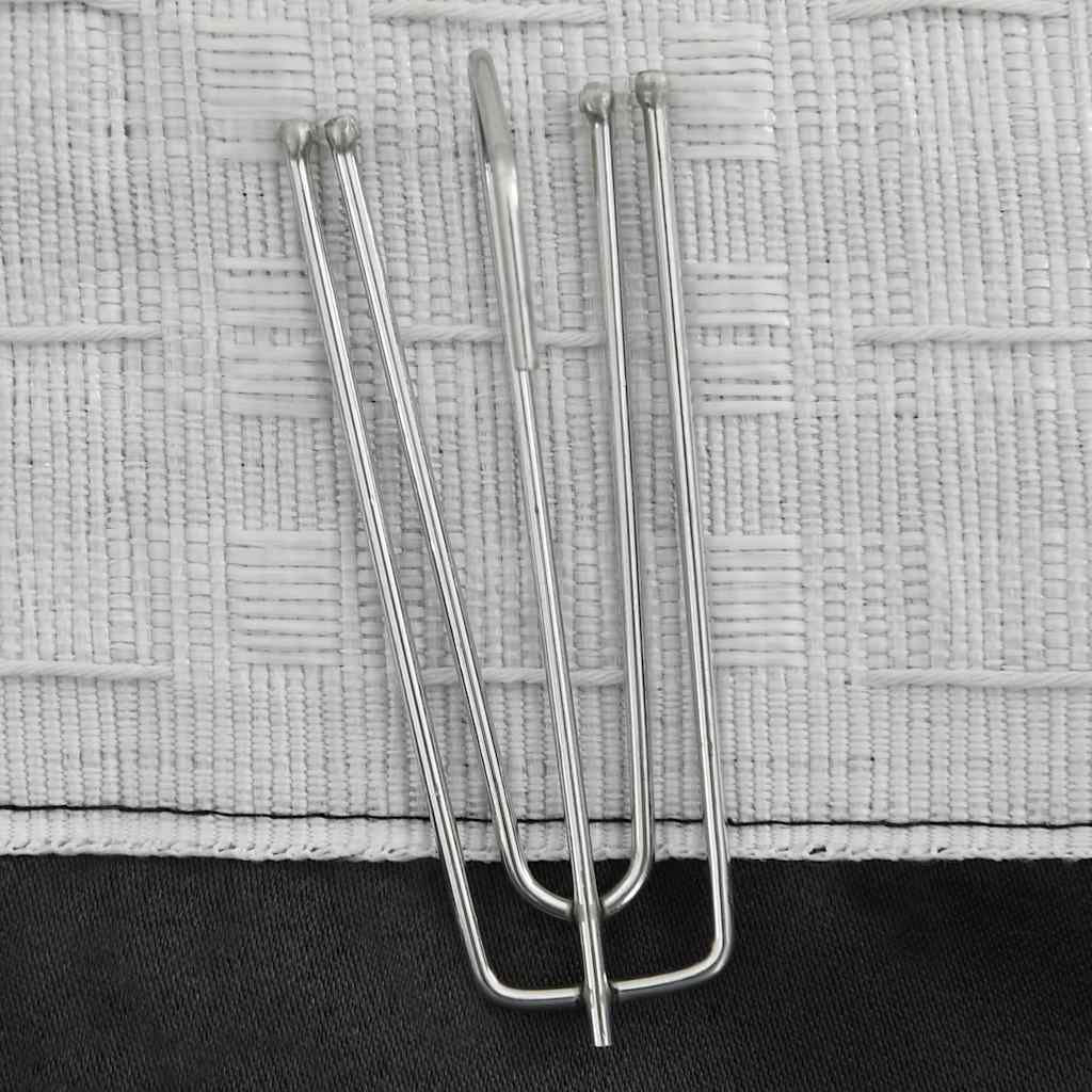 Tenda Oscurante Effetto Lino con Ganci Antracite 290x245 cm | homemem39