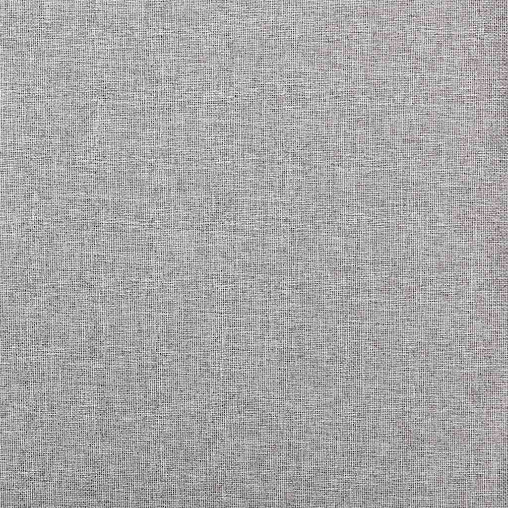 Tenda Oscurante Effetto Lino con Ganci Grigie 290x245 cm