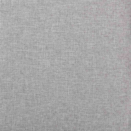 Tenda Oscurante Effetto Lino con Ganci Grigie 290x245 cm