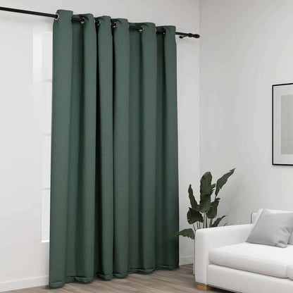 Tenda Oscurante Effetto Lino con Occhielli 290x245 cm