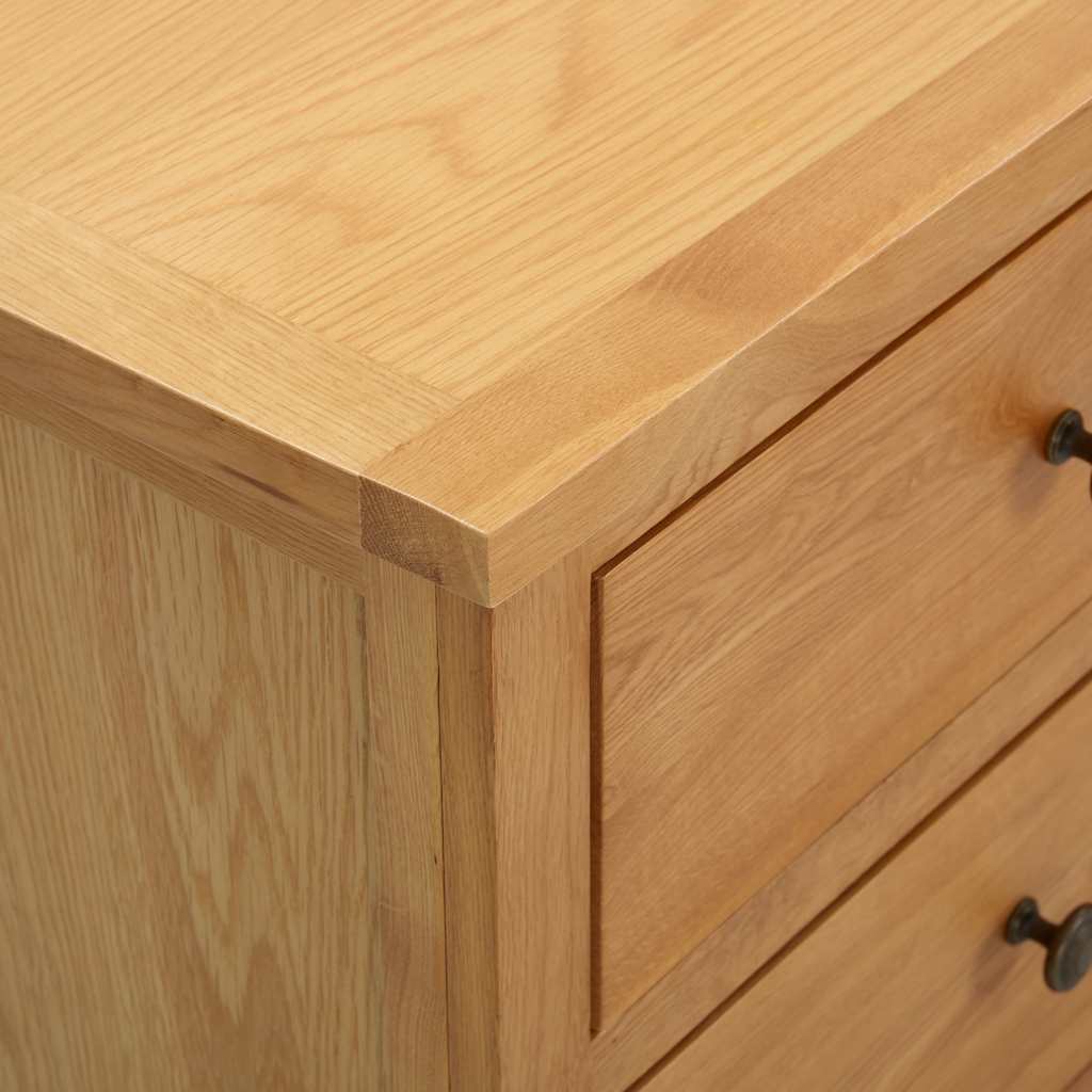 Cassettiera 105x33,5x73 cm in Legno Massello di Rovere | homemem39