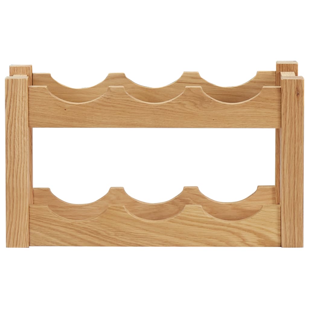 Cantinetta per 6 Bottiglie 37x21x21 cm Legno Massello di Rovere - homemem39
