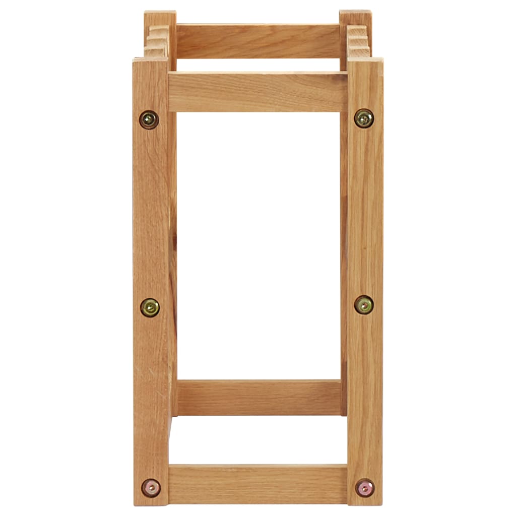 Cantinetta per 12 Bottiglie 47x21x36 cm in Legno Massello di Rovere - homemem39