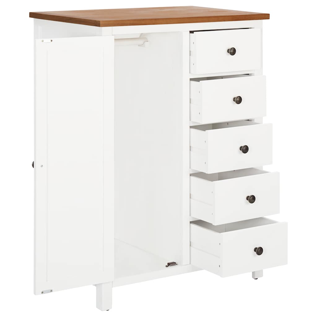 Guardaroba 76x52x105 cm in Legno Massello di Rovere | homemem39