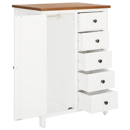 Guardaroba 76x52x105 cm in Legno Massello di Rovere | homemem39