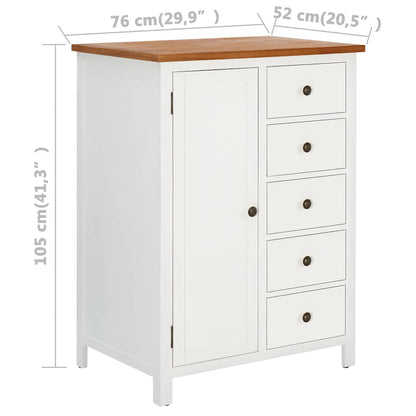 Guardaroba 76x52x105 cm in Legno Massello di Rovere | homemem39