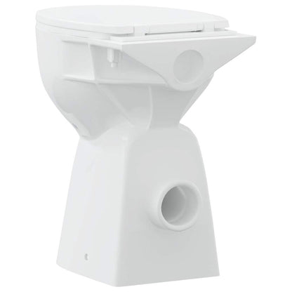 WC Senza Brida 7 cm Altezza Extra Chiusura Rallentata Ceramica Bianca | homemem39
