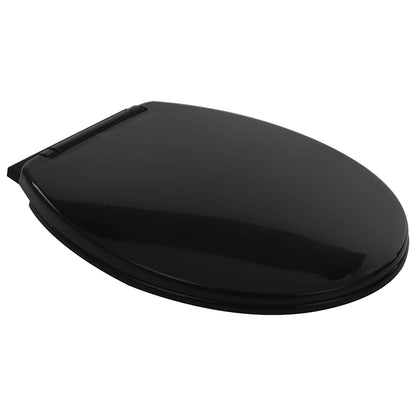 WC Senza Brida 7 cm Altezza Extra Chiusura Rallentata Ceramica Nera - homemem39