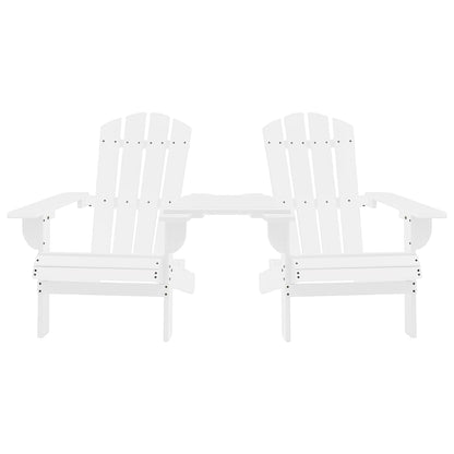 Sedie da Giardino Adirondack con Tavolino in Legno Abete Bianco - homemem39