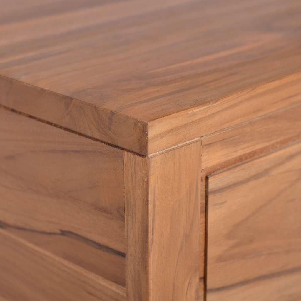 Armadietto da Bagno a Parete 60x45x30 cm Legno Massello di Teak | homemem39