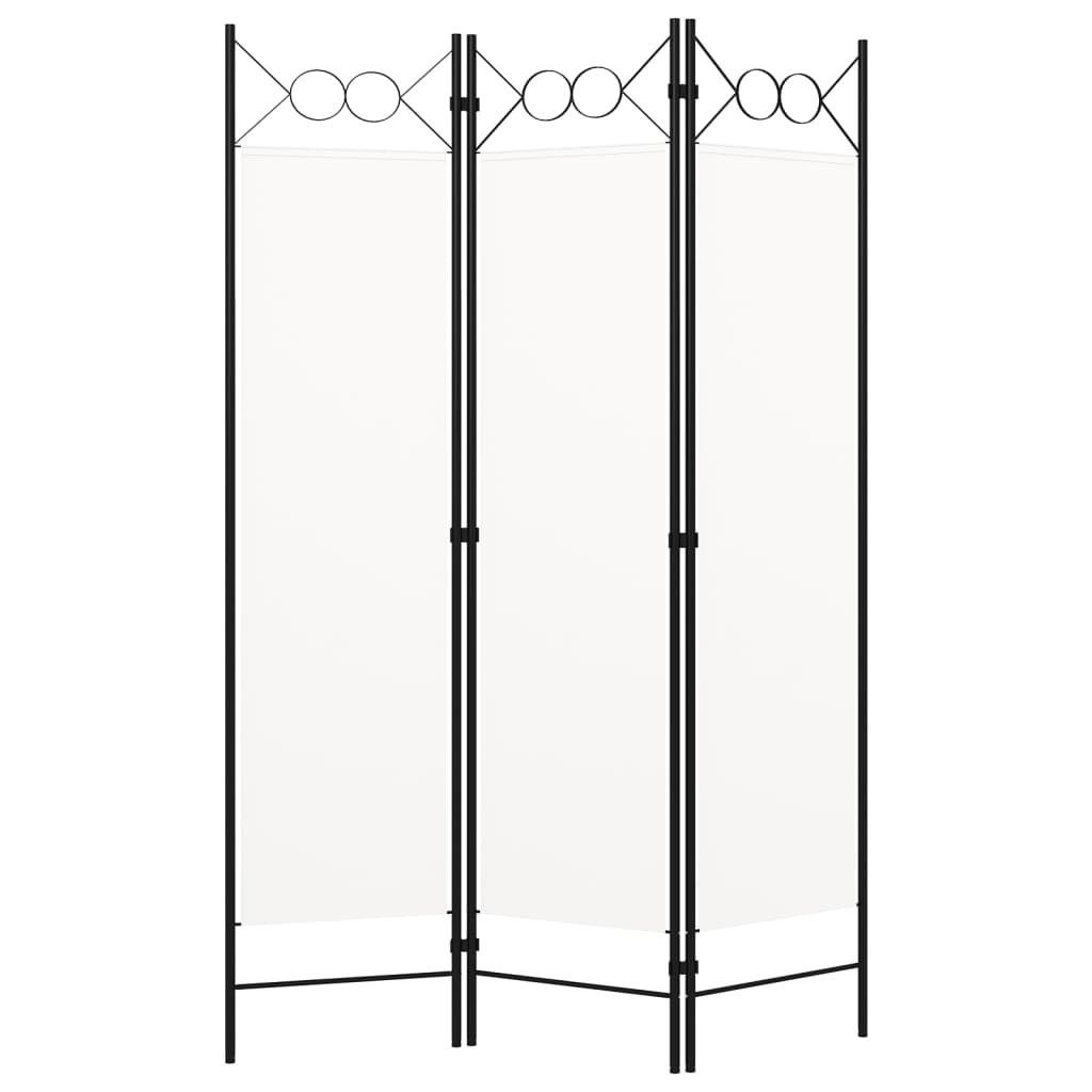 Paravento a 3 Pannelli Bianco 120x180 cm - homemem39