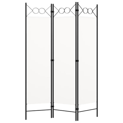 Paravento a 3 Pannelli Bianco 120x180 cm - homemem39