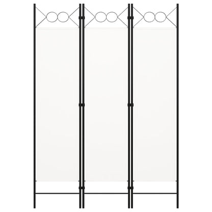 Paravento a 3 Pannelli Bianco 120x180 cm - homemem39