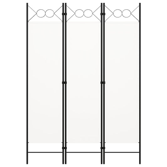 Paravento a 3 Pannelli Bianco 120x180 cm - homemem39