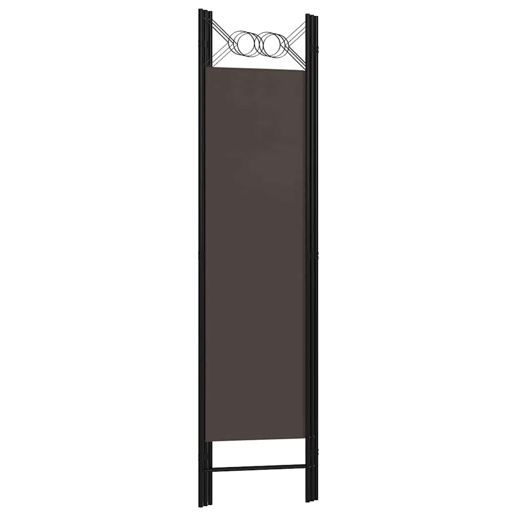 Paravento a 3 Pannelli Marrone 120x180 cm